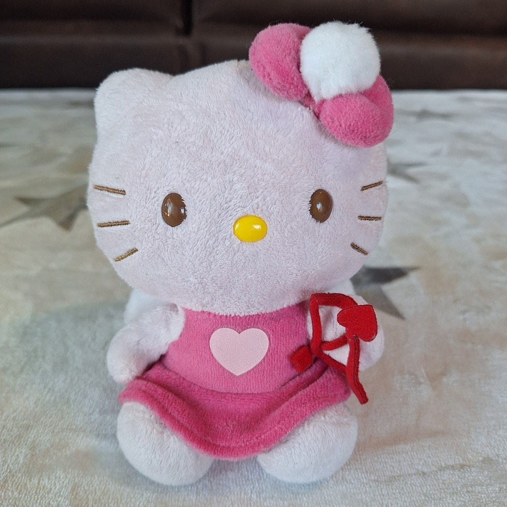 Hello Kitty with Bow and Arrow Ty Beanie Baby Valentine's Day Cupid Plush